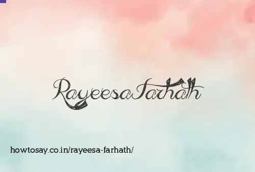 Rayeesa Farhath