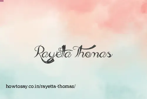 Rayetta Thomas