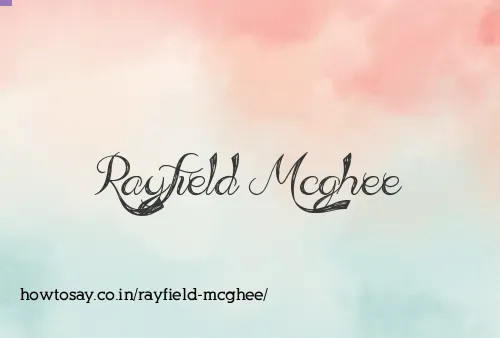 Rayfield Mcghee