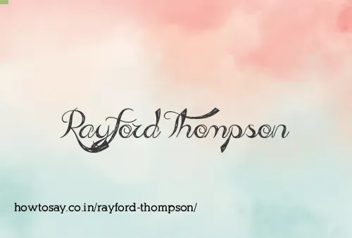 Rayford Thompson