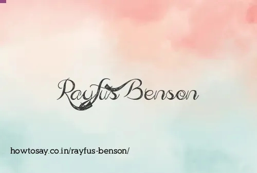 Rayfus Benson