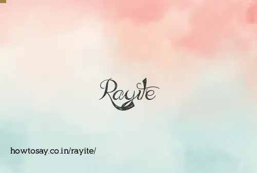 Rayite