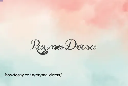 Rayma Dorsa
