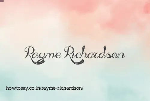 Rayme Richardson