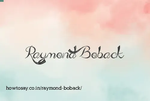 Raymond Boback
