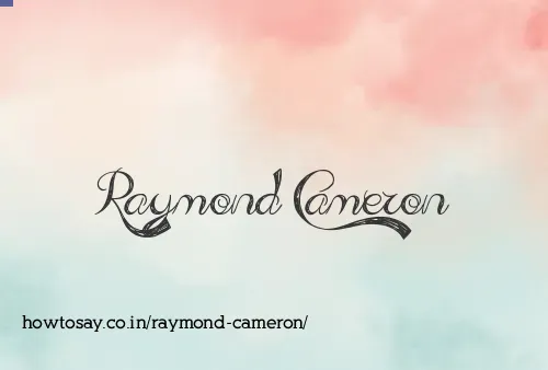 Raymond Cameron