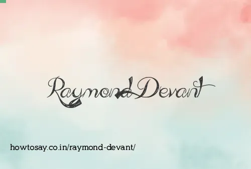 Raymond Devant