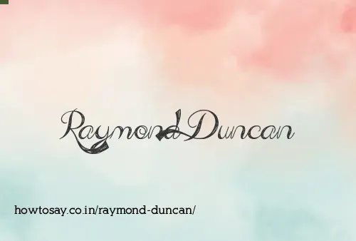 Raymond Duncan