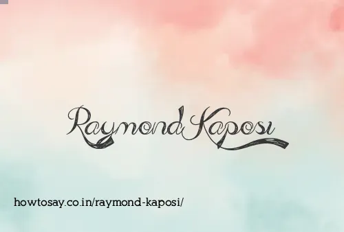 Raymond Kaposi