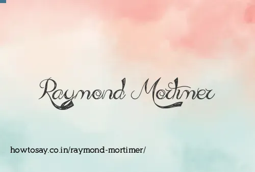 Raymond Mortimer