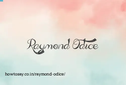 Raymond Odice