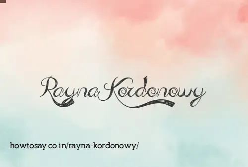 Rayna Kordonowy