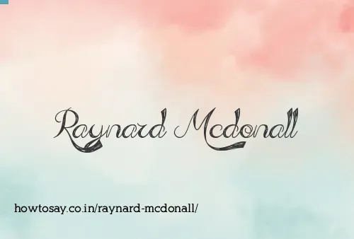 Raynard Mcdonall