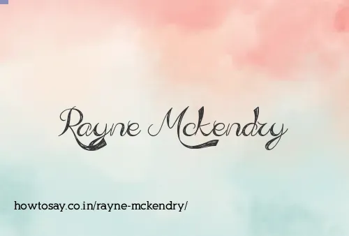 Rayne Mckendry