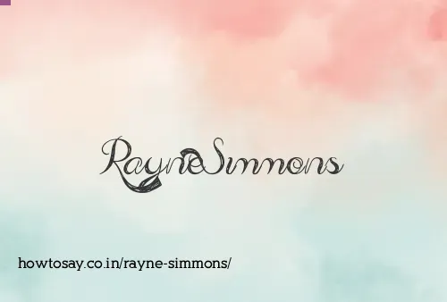 Rayne Simmons