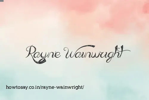 Rayne Wainwright