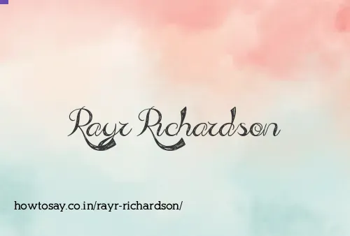 Rayr Richardson