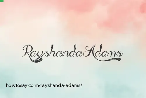 Rayshanda Adams