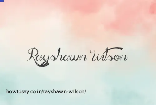 Rayshawn Wilson