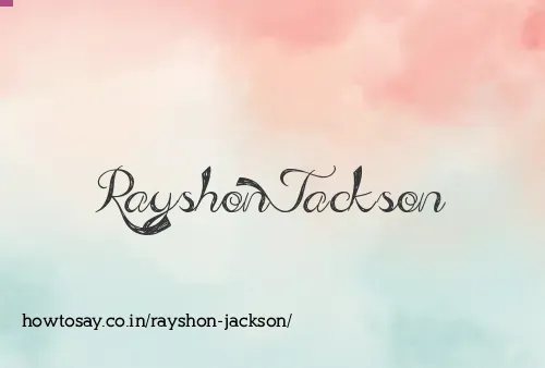 Rayshon Jackson