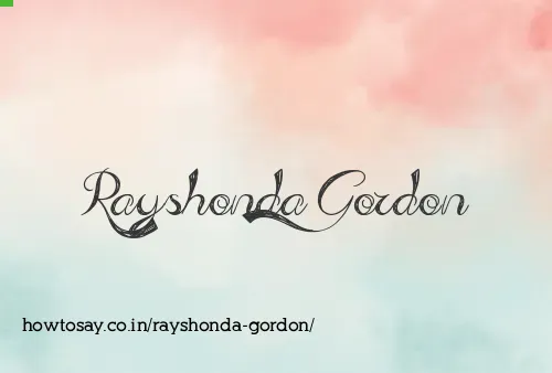 Rayshonda Gordon