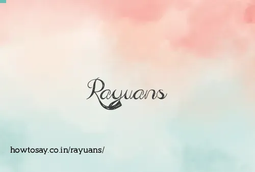 Rayuans