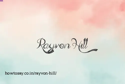 Rayvon Hill