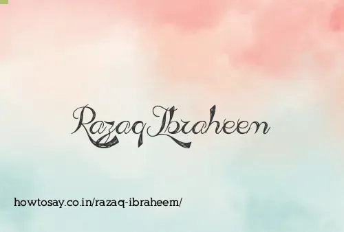 Razaq Ibraheem