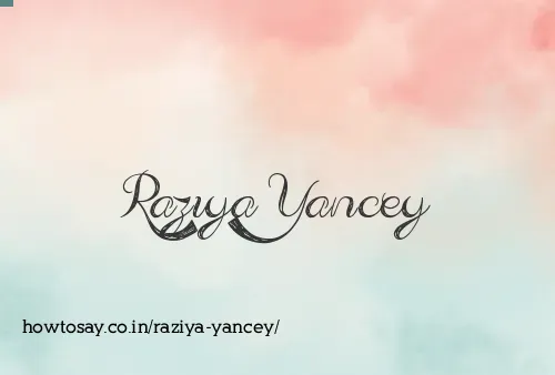 Raziya Yancey