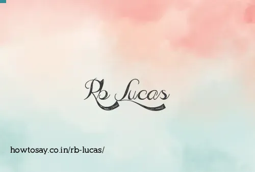 Rb Lucas