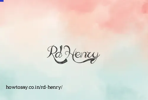 Rd Henry