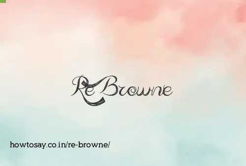 Re Browne