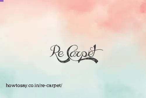 Re Carpet