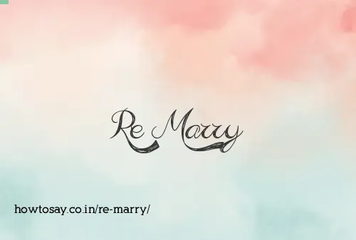 Re Marry