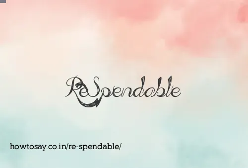 Re Spendable