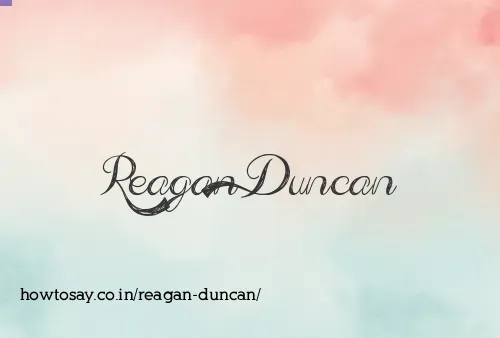 Reagan Duncan