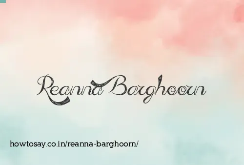 Reanna Barghoorn