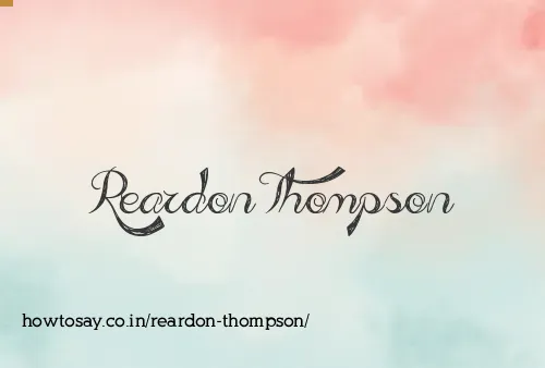 Reardon Thompson