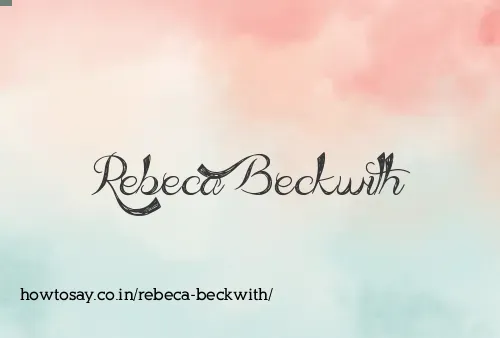 Rebeca Beckwith