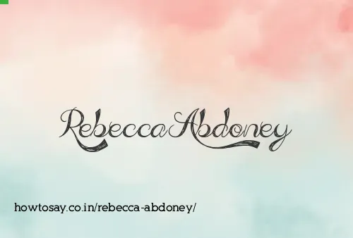 Rebecca Abdoney