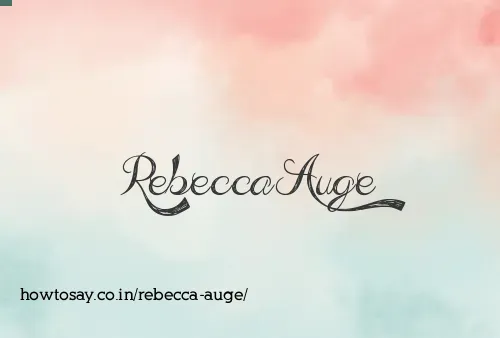 Rebecca Auge