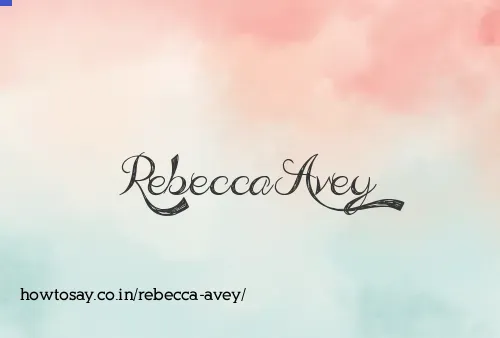 Rebecca Avey