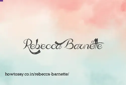 Rebecca Barnette