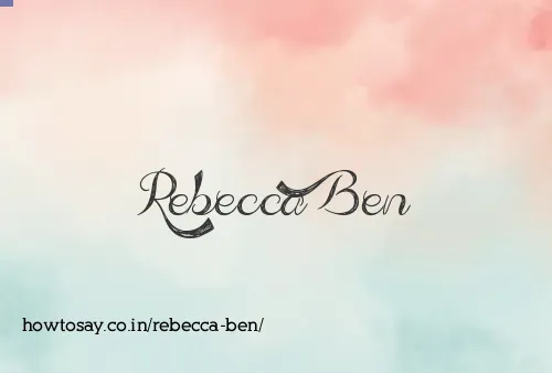 Rebecca Ben