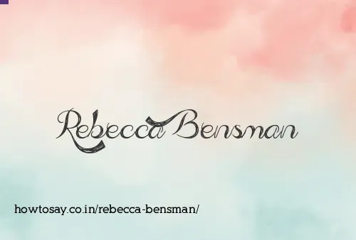 Rebecca Bensman