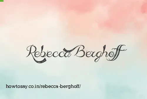 Rebecca Berghoff