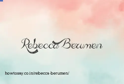 Rebecca Berumen