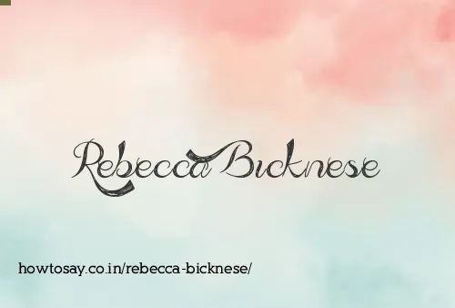 Rebecca Bicknese