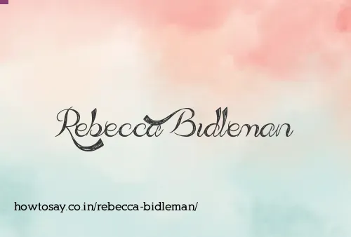Rebecca Bidleman
