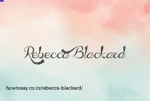 Rebecca Blackard
